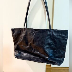 Latico Carmen Black Leather Shoulder Bag Tote